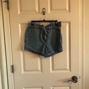 Loft Chambray Shorts